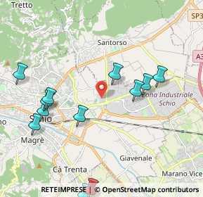 Mappa Via Piemonte, 36015 Schio VI, Italia (2.48077)