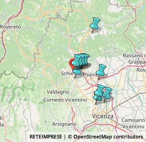 Mappa Via Piemonte, 36015 Schio VI, Italia (8.76273)