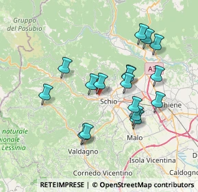 Mappa Presso Rustico Pettinà, 36015 Schio VI, Italia (6.75647)