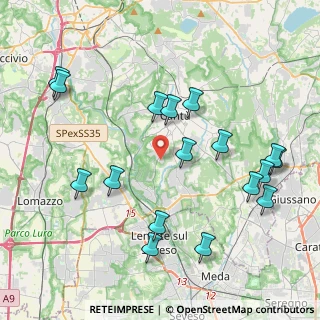 Mappa Via Piave, 22060 Carimate CO, Italia (4.51529)