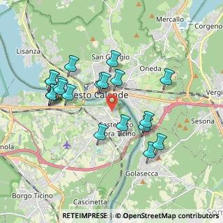 Mappa Via delle Acacie, 28053 Castelletto sopra Ticino NO, Italia (1.8335)