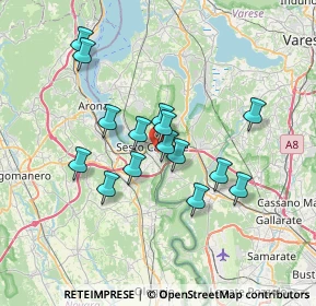 Mappa Via delle Acacie, 28053 Castelletto sopra Ticino NO, Italia (5.944)