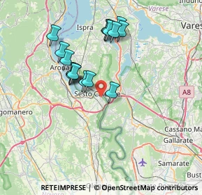 Mappa Via delle Acacie, 28053 Castelletto sopra Ticino NO, Italia (6.63)