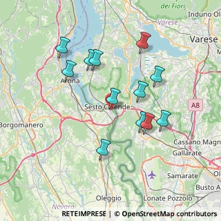 Mappa Via delle Acacie, 28053 Castelletto sopra Ticino NO, Italia (6.9475)