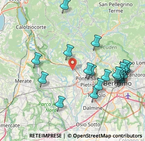 Mappa Via Gasparini, 24030 Ambivere BG, Italia (8.399)