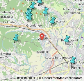 Mappa Via Gasparini, 24030 Ambivere BG, Italia (2.55583)