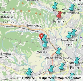 Mappa Via Gasparini, 24030 Ambivere BG, Italia (2.94867)