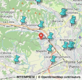 Mappa Via Gasparini, 24030 Ambivere BG, Italia (2.546)