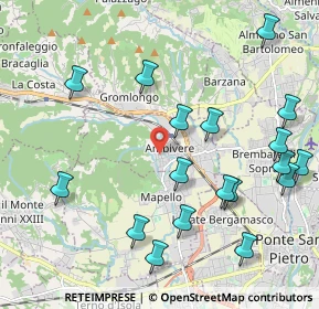 Mappa Via Gasparini, 24030 Ambivere BG, Italia (2.39778)