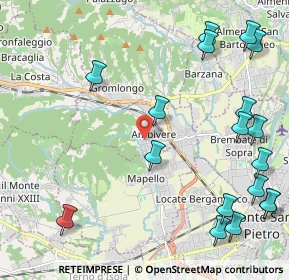 Mappa Via Gasparini, 24030 Ambivere BG, Italia (2.84556)