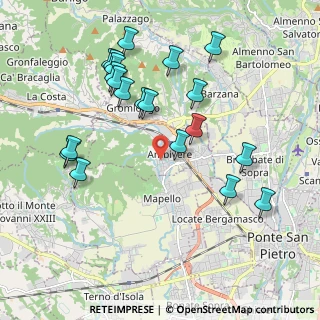 Mappa Via Gasparini, 24030 Ambivere BG, Italia (2.0805)