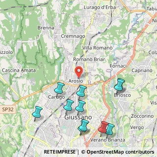 Mappa Arosio, 22060 Arosio CO, Italia (2.54909)