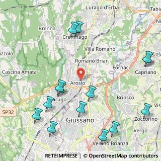Mappa Arosio, 22060 Arosio CO, Italia (2.71357)