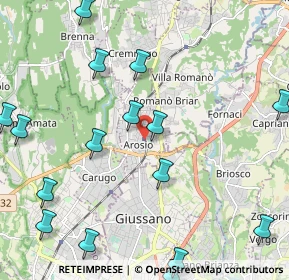 Mappa Arosio, 22060 Arosio CO, Italia (2.78125)