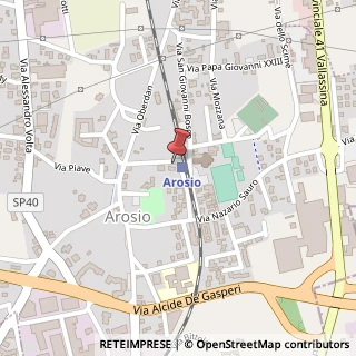 Mappa Viale Grandi Invalidi, 23, 22060 Arosio, Como (Lombardia)