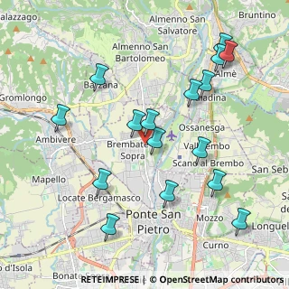 Mappa Via XXV Aprile, 24030 Brembate di Sopra BG, Italia (2.14688)
