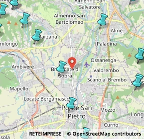 Mappa Via XXV Aprile, 24030 Brembate di Sopra BG, Italia (3.51333)
