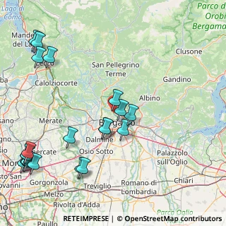 Mappa Via Pilio, 24123 Bergamo BG, Italia (21.6825)