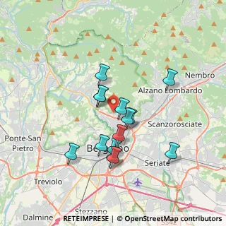 Mappa Via alla Zarda, 24123 Bergamo BG, Italia (3.01143)
