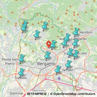 Mappa Via alla Zarda, 24123 Bergamo BG, Italia (4.14188)