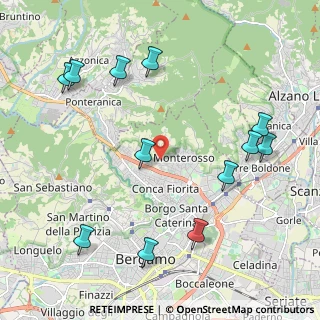 Mappa Via alla Zarda, 24123 Bergamo BG, Italia (2.4675)