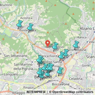 Mappa Via alla Zarda, 24123 Bergamo BG, Italia (2.252)