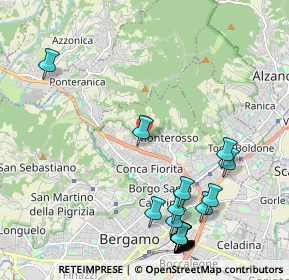 Mappa Via alla Zarda, 24123 Bergamo BG, Italia (2.7015)