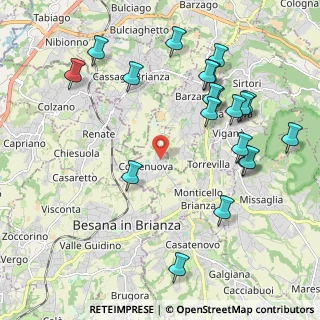 Mappa Via Resegone, 23876 Monticello Brianza LC, Italia (2.3205)