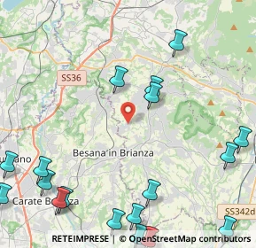 Mappa Via Resegone, 23876 Monticello Brianza LC, Italia (6.5175)