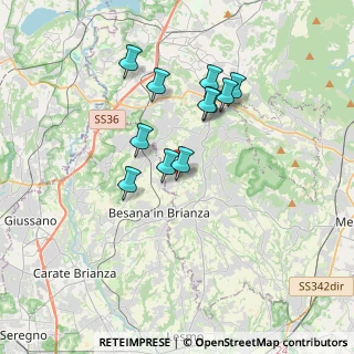 Mappa Via Resegone, 23876 Monticello Brianza LC, Italia (2.98364)
