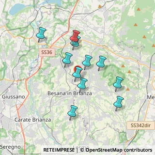 Mappa Via Resegone, 23876 Monticello Brianza LC, Italia (3.17182)