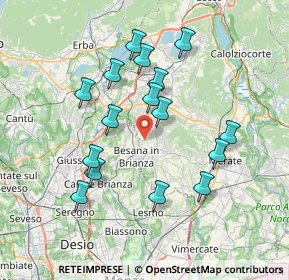 Mappa Via Resegone, 23876 Monticello Brianza LC, Italia (6.93563)