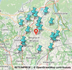 Mappa Via Resegone, 23876 Monticello Brianza LC, Italia (6.93611)