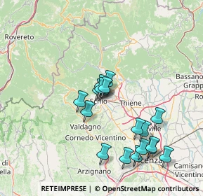Mappa Via Raffaello, 36015 Schio VI, Italia (13.48889)
