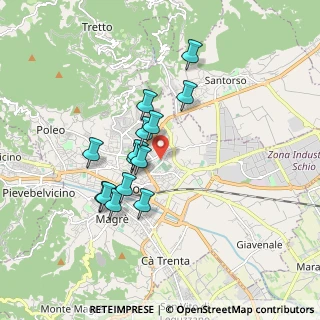 Mappa Via Raffaello, 36015 Schio VI, Italia (1.44286)