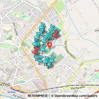 Mappa Via Raffaello, 36015 Schio VI, Italia (0.316)
