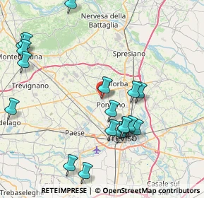 Mappa Via Cicogna, 31050 Ponzano Veneto TV, Italia (9.11611)