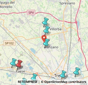 Mappa 31050 Ponzano Veneto TV, Italia (6.44538)