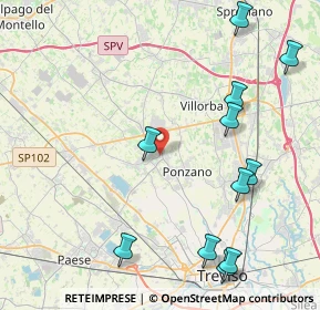 Mappa 31050 Ponzano Veneto TV, Italia (5.41833)