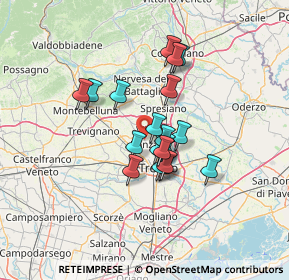 Mappa 31050 Ponzano Veneto TV, Italia (9.6455)