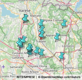 Mappa Via dei Cappuccini, 21049 Tradate VA, Italia (6.99389)