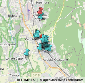 Mappa Via dei Cappuccini, 21049 Tradate VA, Italia (0.97842)