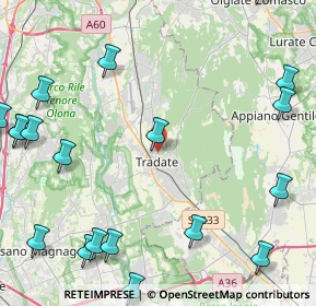 Mappa Via dei Cappuccini, 21049 Tradate VA, Italia (6.362)