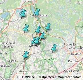 Mappa Via Privata Colonne di San Colombano, 23885 Calco LC, Italia (5.70692)