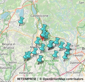 Mappa Via Privata Colonne di San Colombano, 23885 Calco LC, Italia (6.3875)