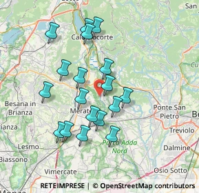 Mappa Via Privata Colonne di San Colombano, 23885 Calco LC, Italia (6.56056)