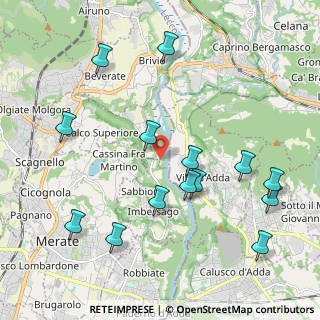 Mappa Via Privata Colonne di San Colombano, 23898 Imbersago LC, Italia (2.275)