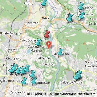 Mappa Via Privata Colonne di San Colombano, 23898 Imbersago LC, Italia (3.2025)