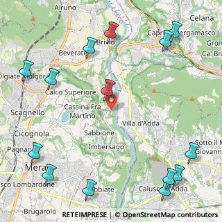 Mappa Via Privata Colonne di San Colombano, 23898 Imbersago LC, Italia (3.14714)