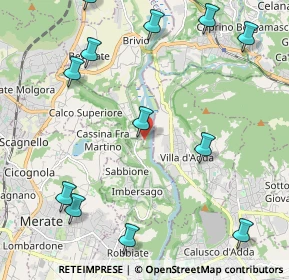 Mappa Via Privata Colonne di San Colombano, 23885 Calco LC, Italia (2.73083)